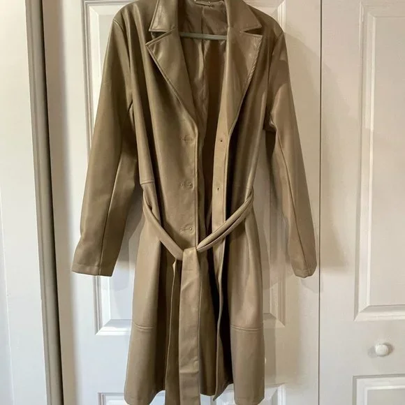 Taupe Trench Coat - Picture 1 of 3